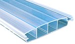 Lame PVC transparente bleutée